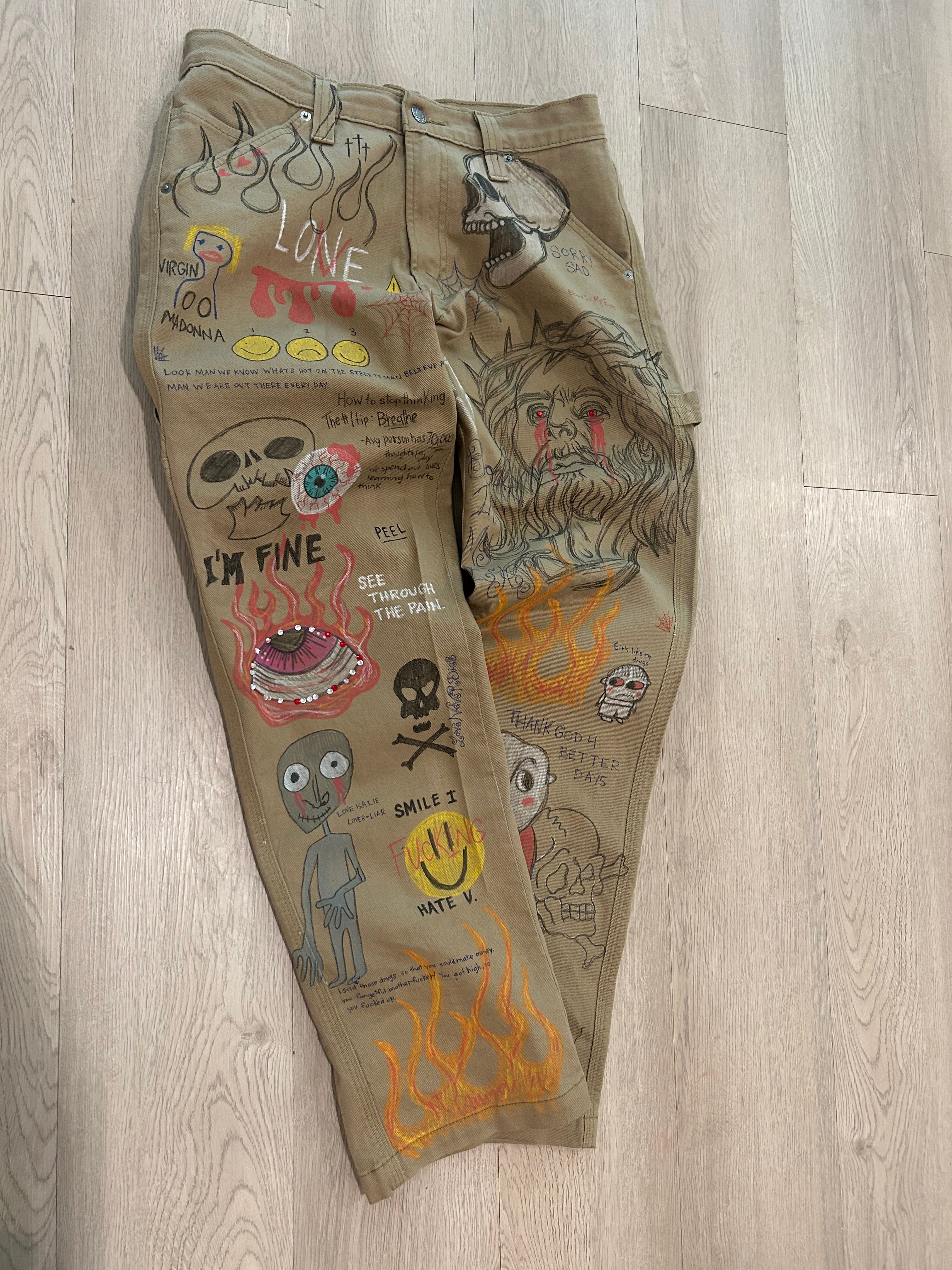 Sticky “Vandalized” Denim
