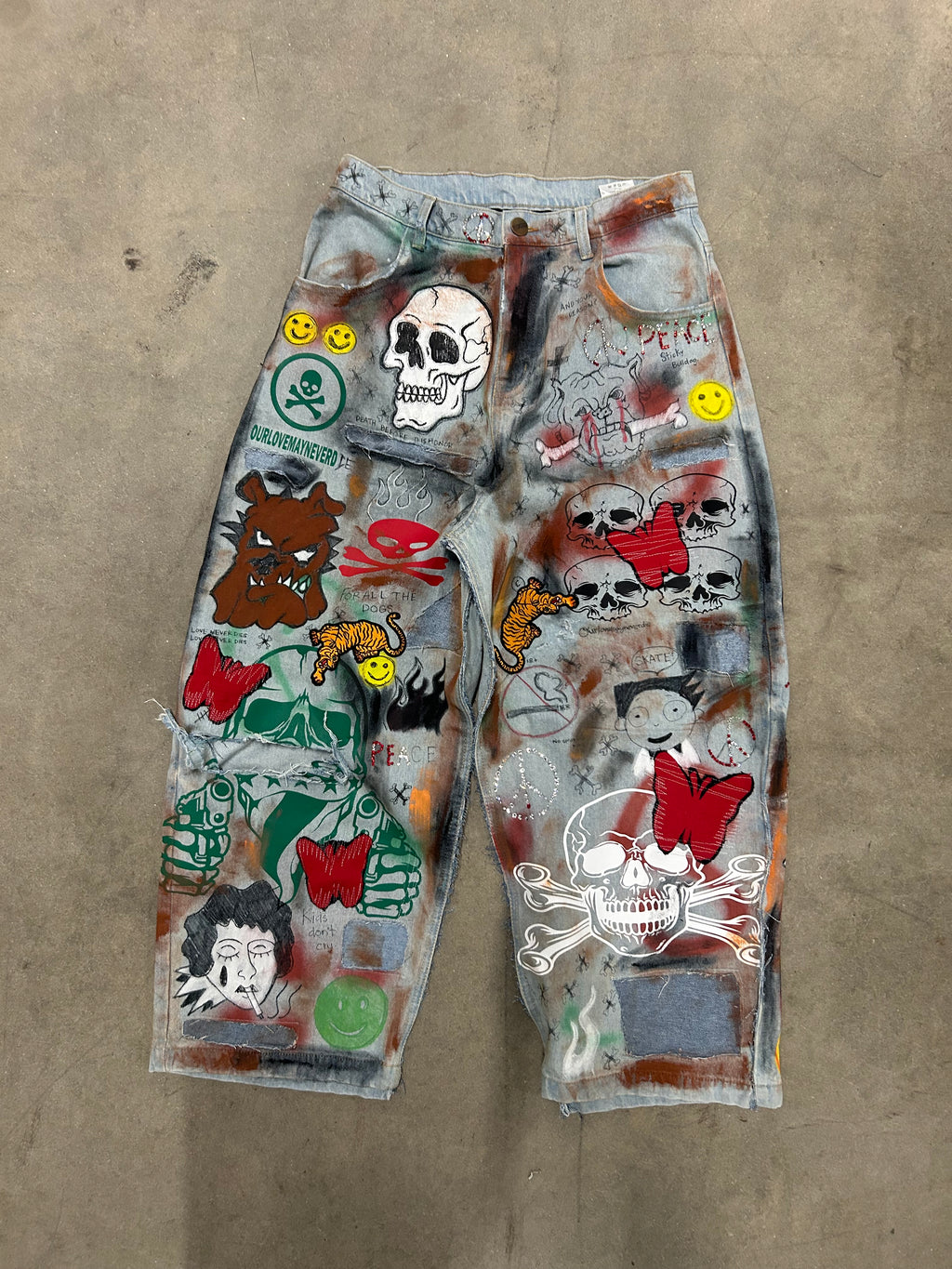 Sticky “Peace Be With Me” Ballon Denim