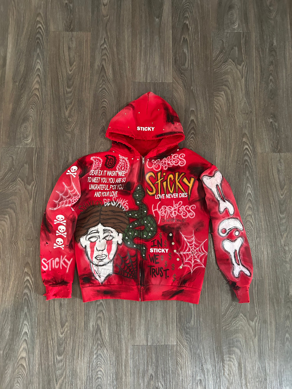 Sticky “Snake Or Be Snaked” Hoodie