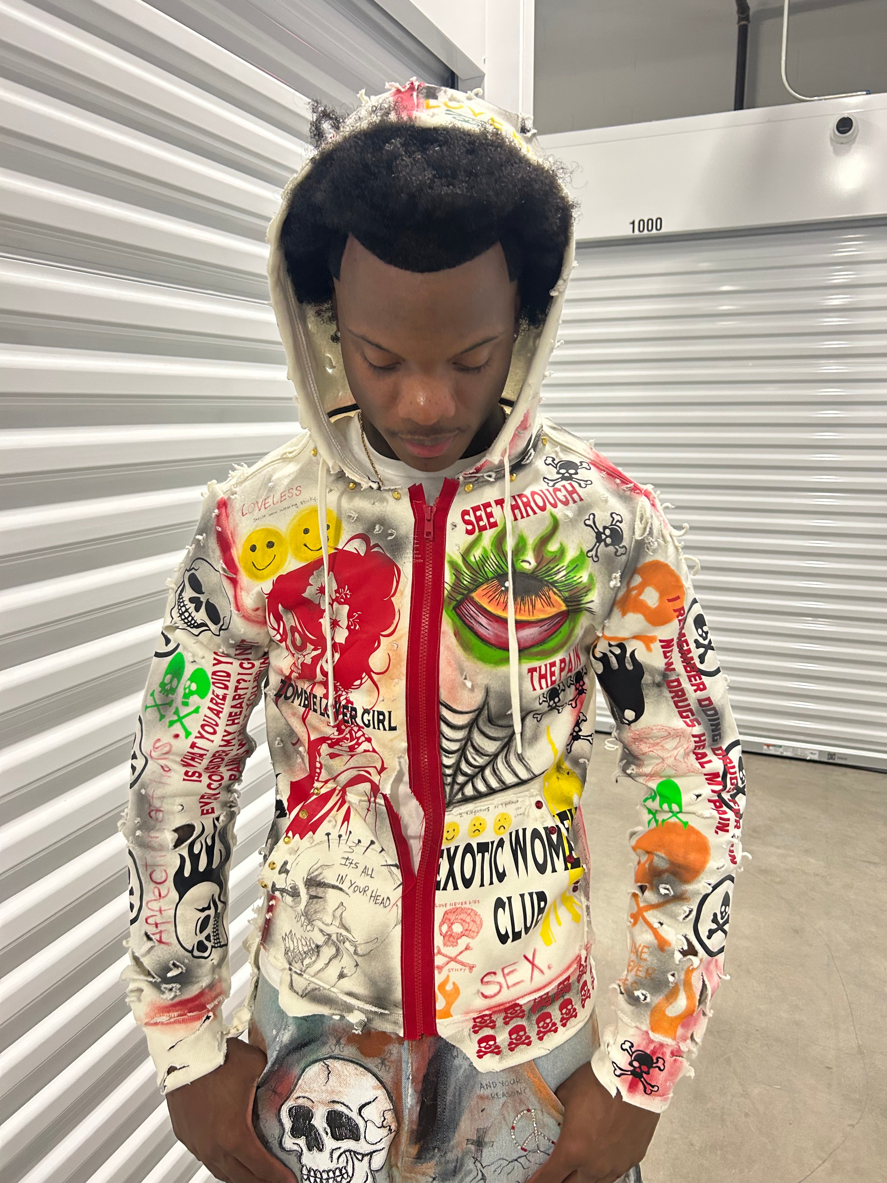 Sticky “Buried In Beauty” Zip Up
