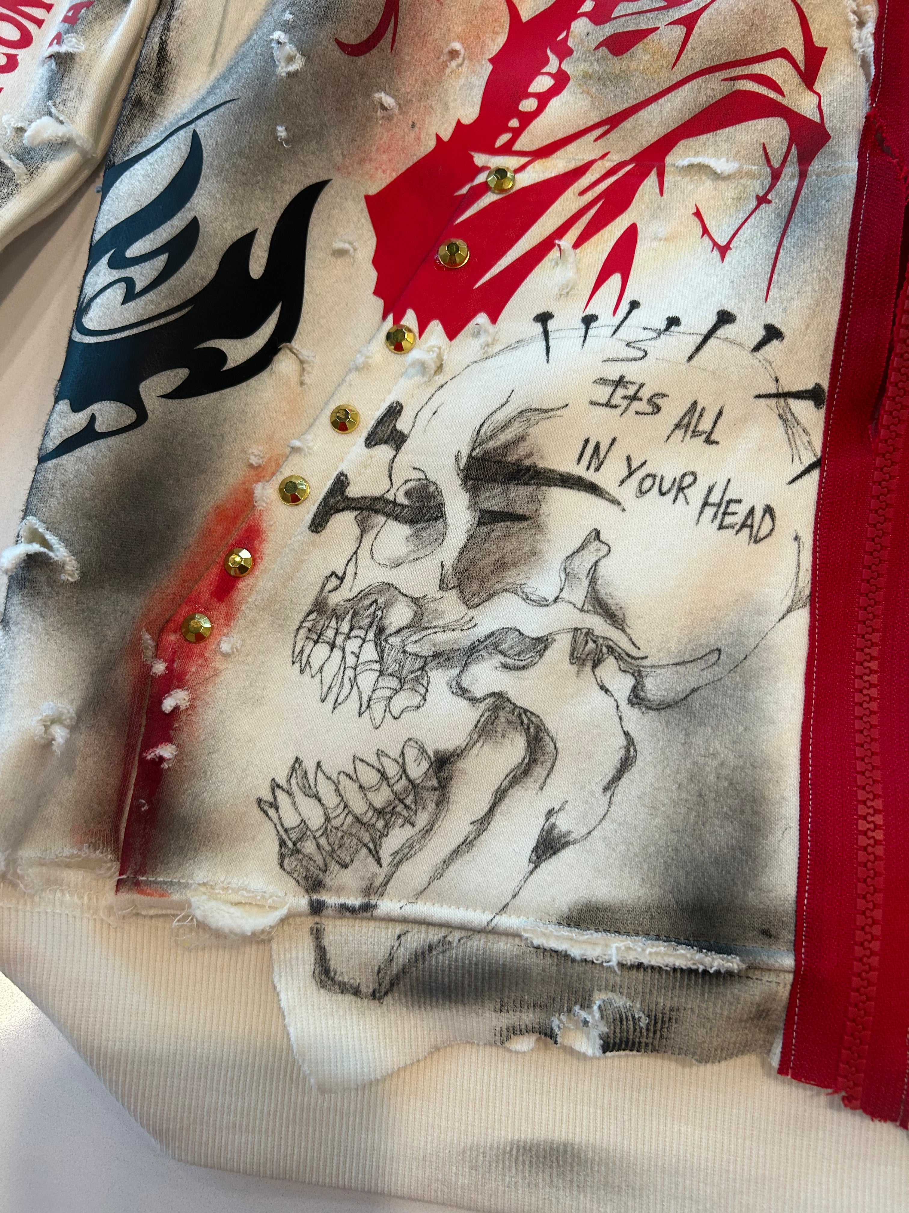 Sticky “Overthinking” Zip Up