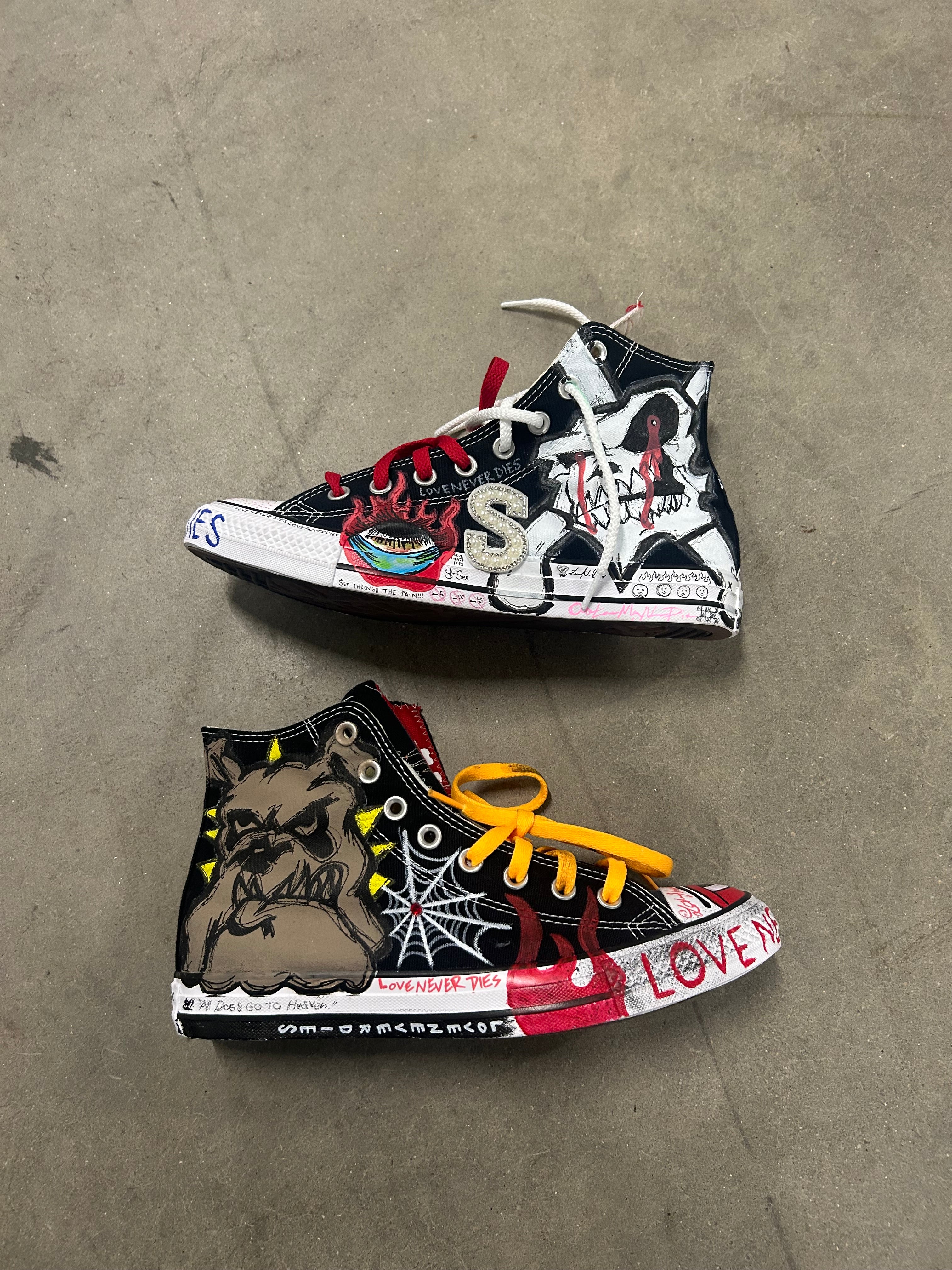 Sticky “ All Dogs Go To Heaven” Converse