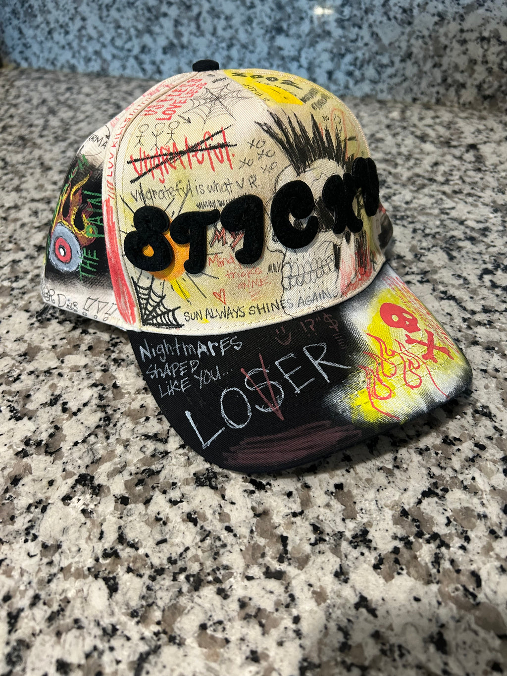 Sticky “Nightmares Shaped Like You” Trucker Hat