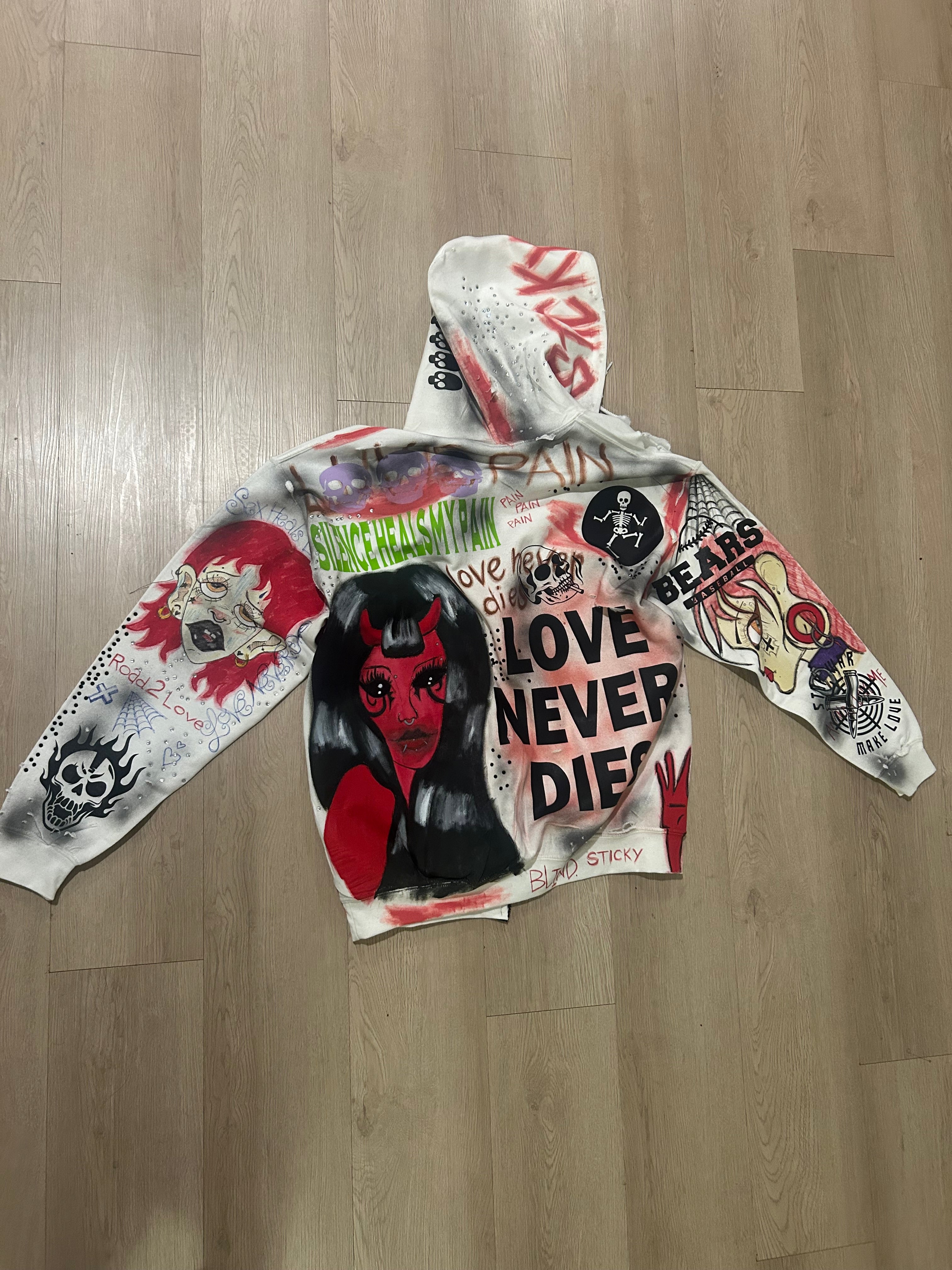 Sticky “Beautiful Trama” Zip Up