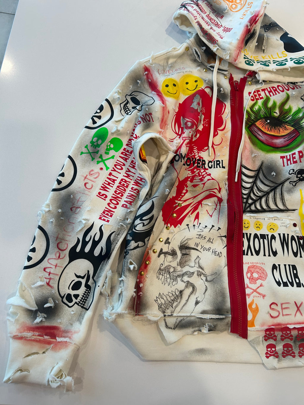 Sticky “Overthinking” Zip Up