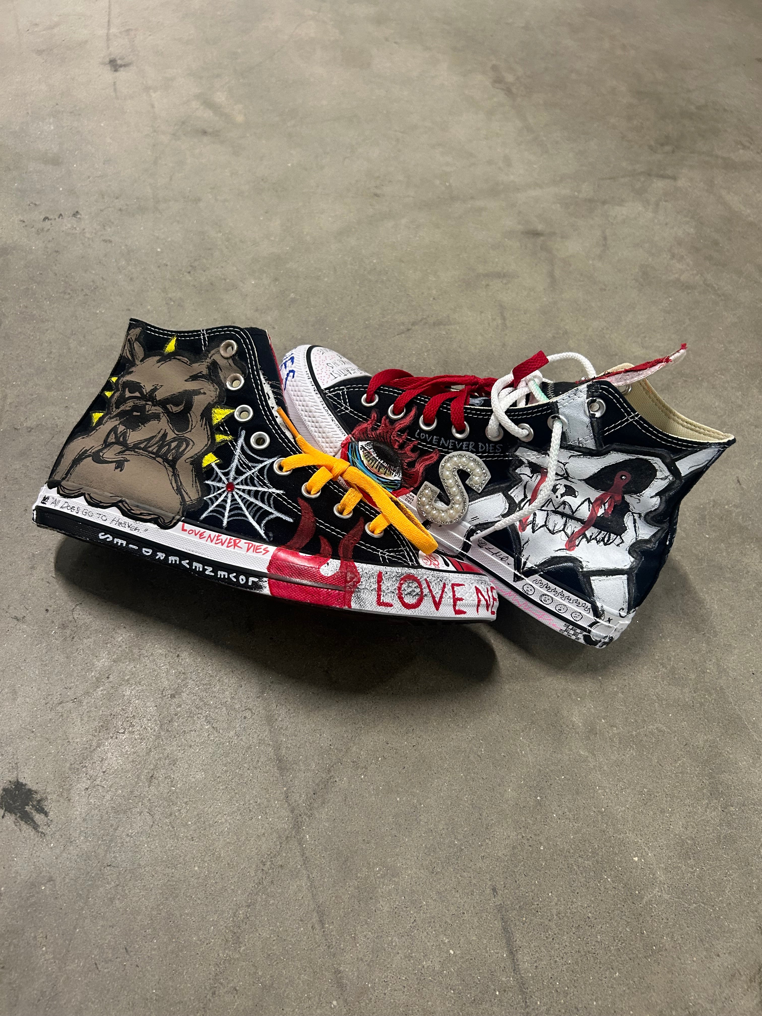 Sticky “ All Dogs Go To Heaven” Converse