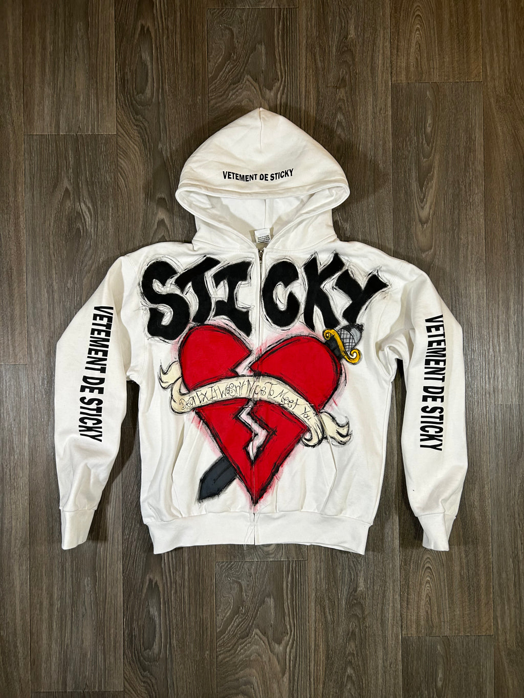 Sticky “The Final Letter” Zip Up