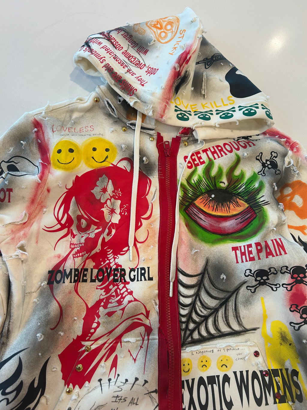 Sticky “Overthinking” Zip Up