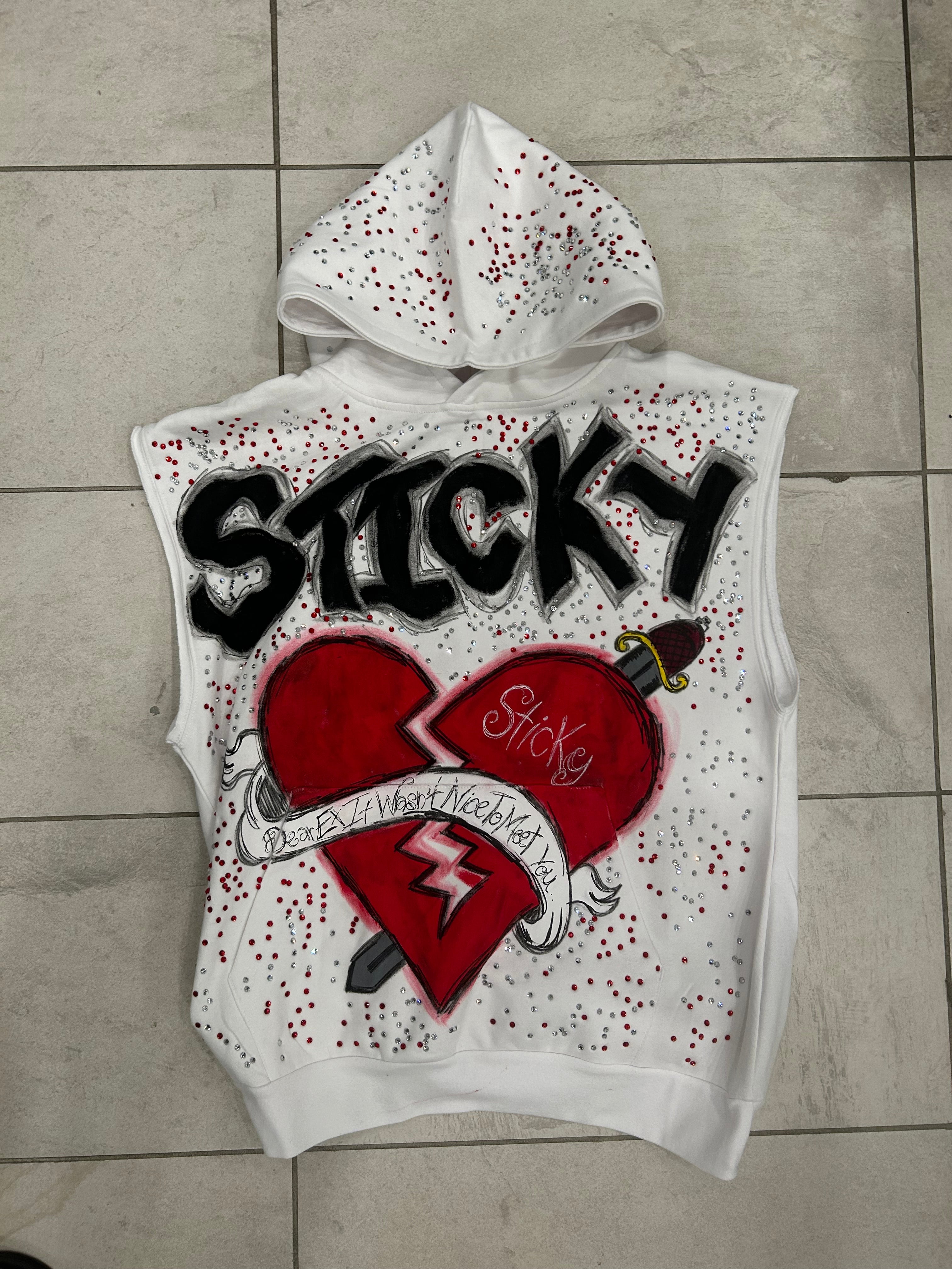 Sticky “Dear Ex” Sleeveless Hoodie