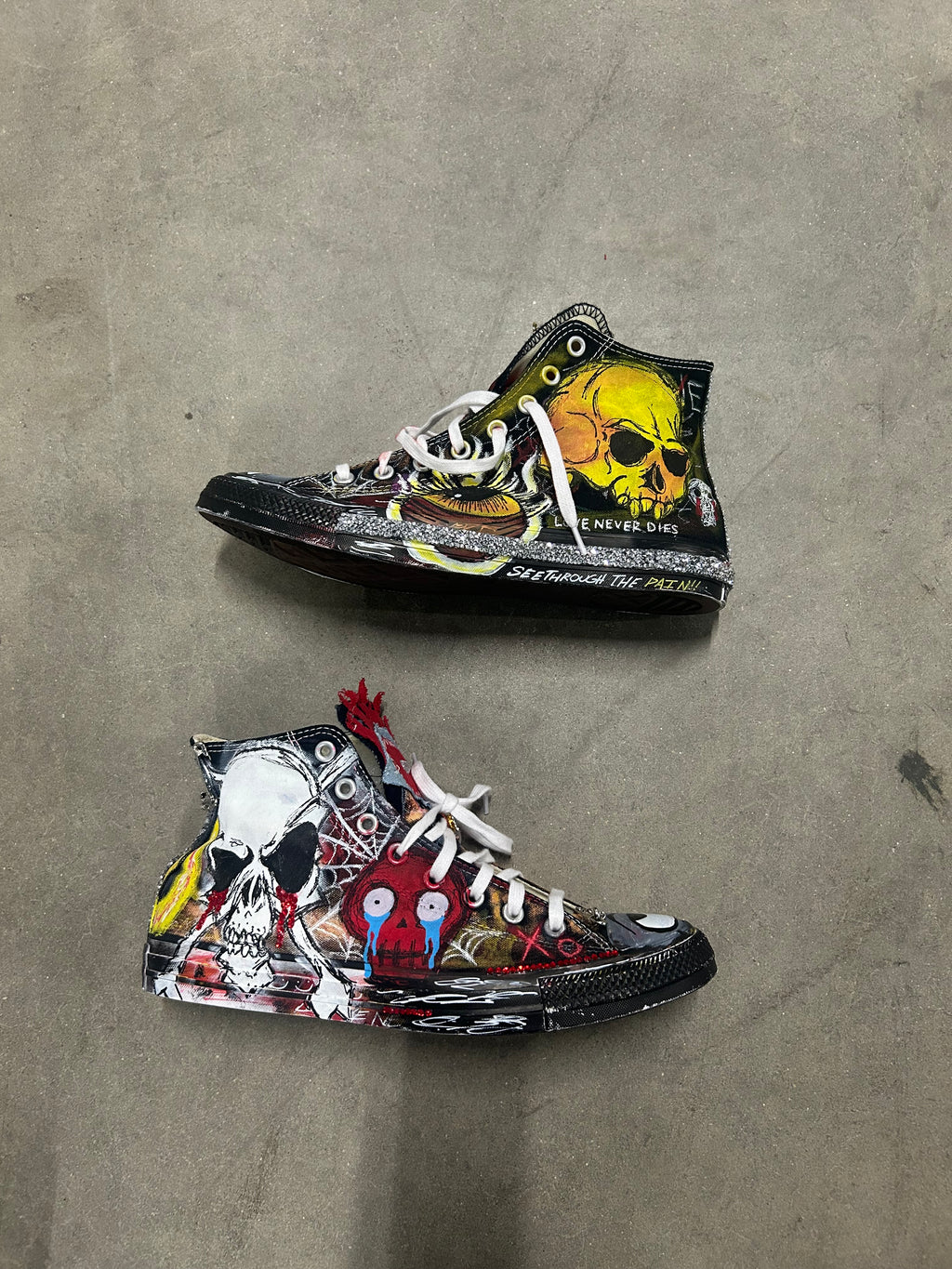 Sticky “Black Disco” Converse