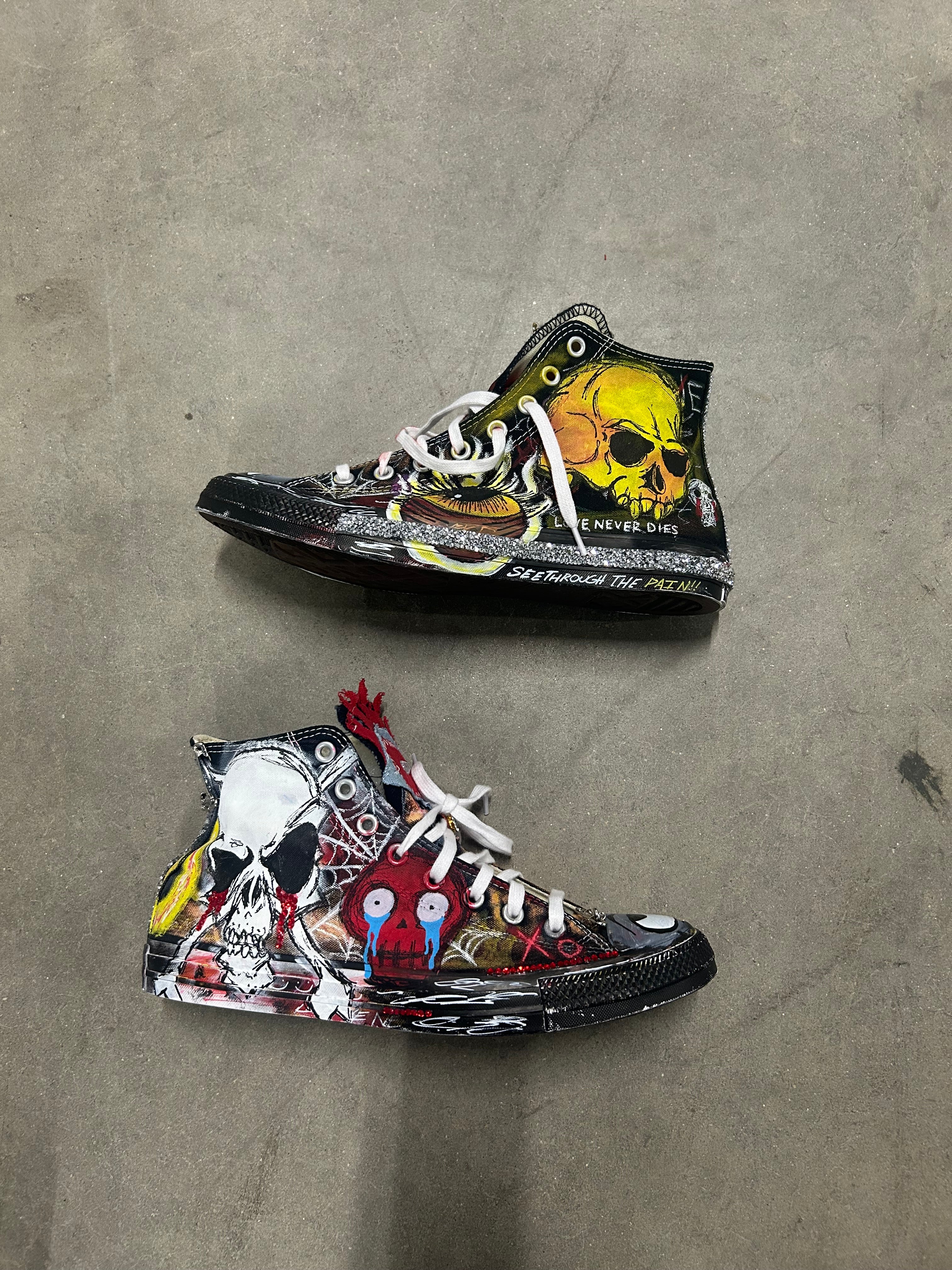 Sticky “Black Disco” Converse