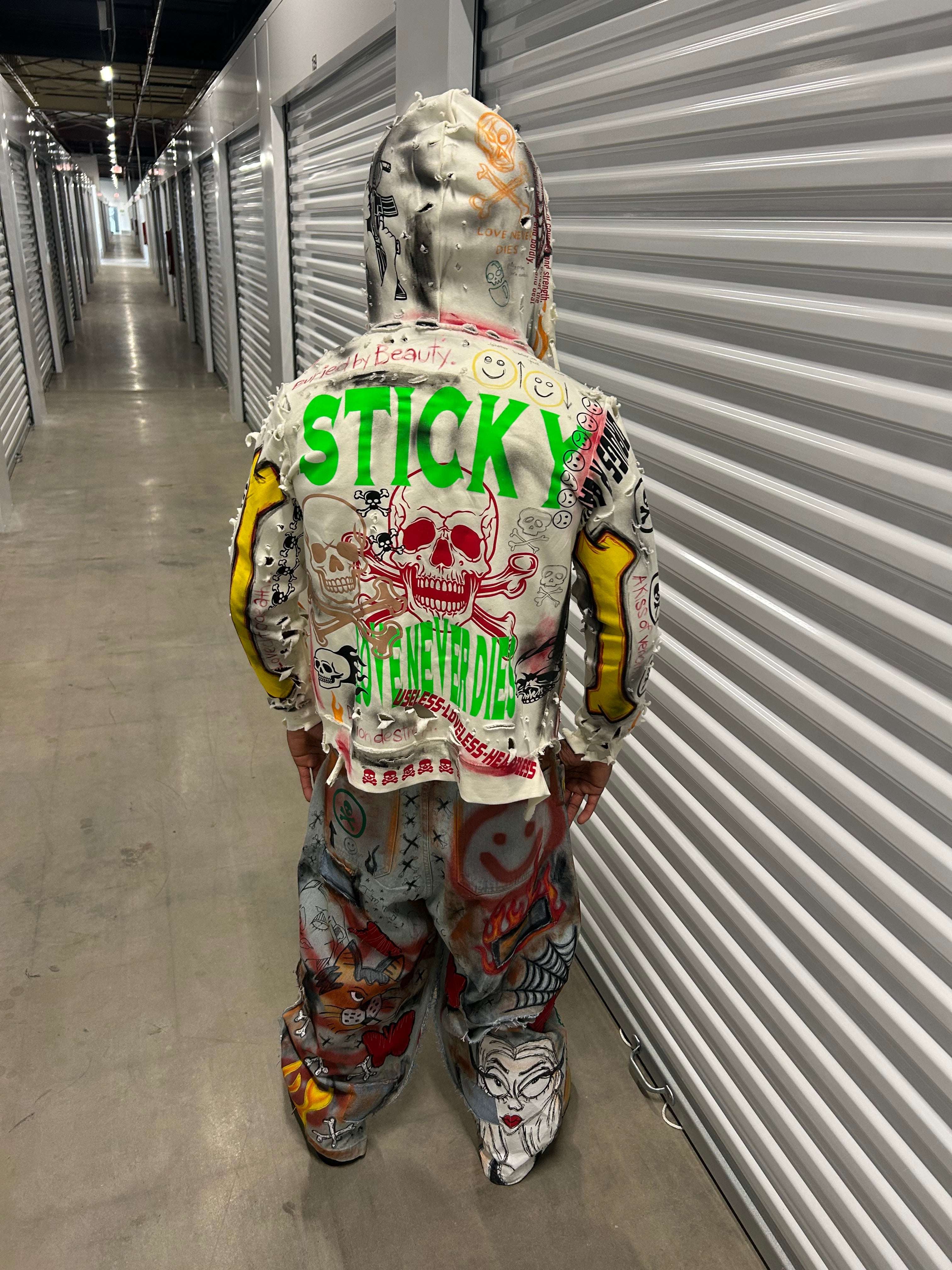 Sticky “Buried In Beauty” Zip Up