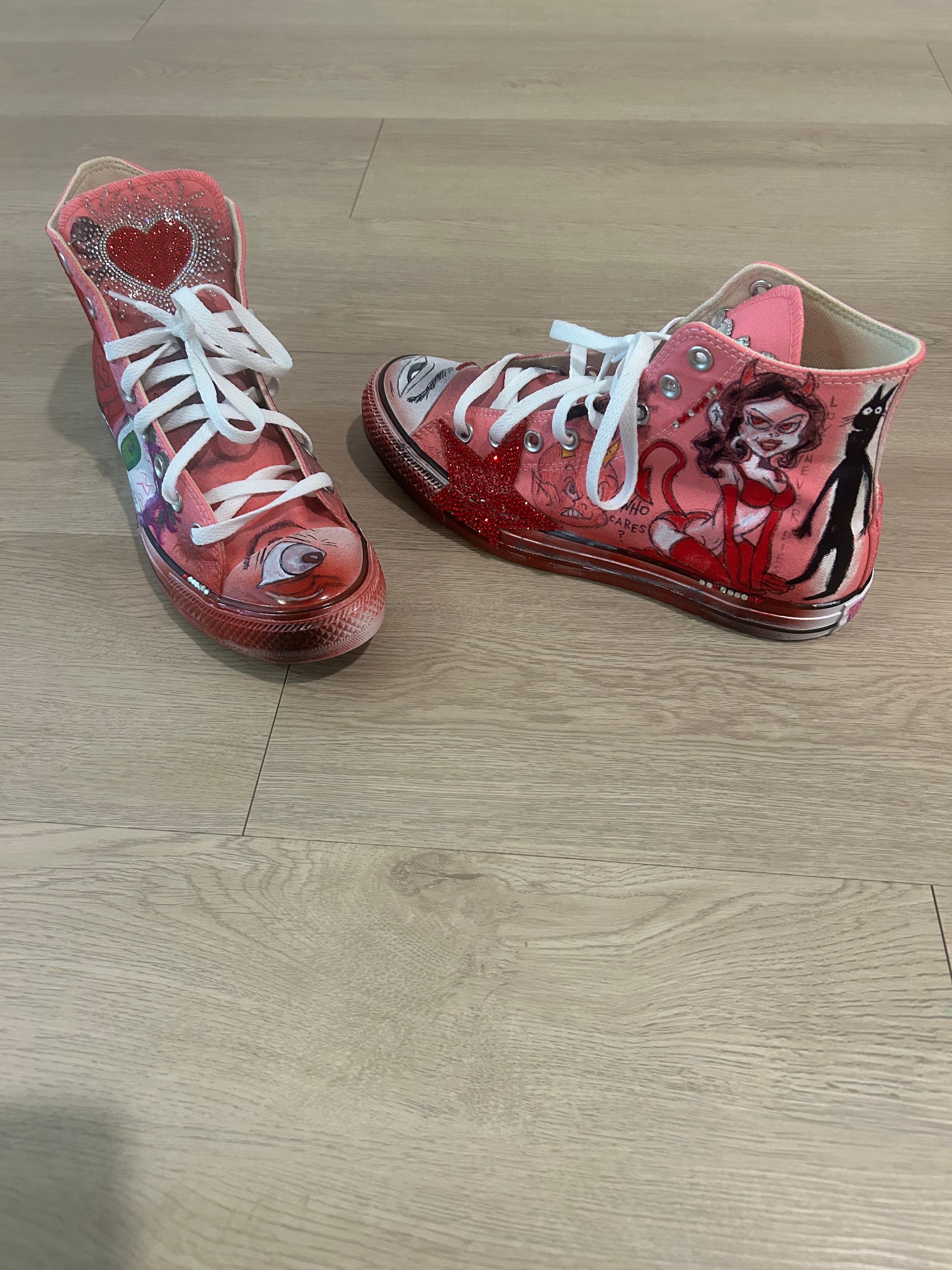 Sticky “Sex & Sorrow” Chucks