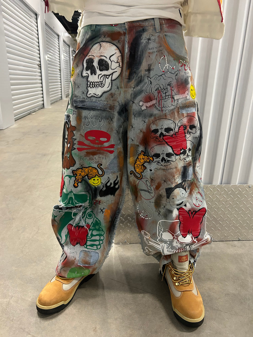 Sticky “Peace Be With Me” Ballon Denim